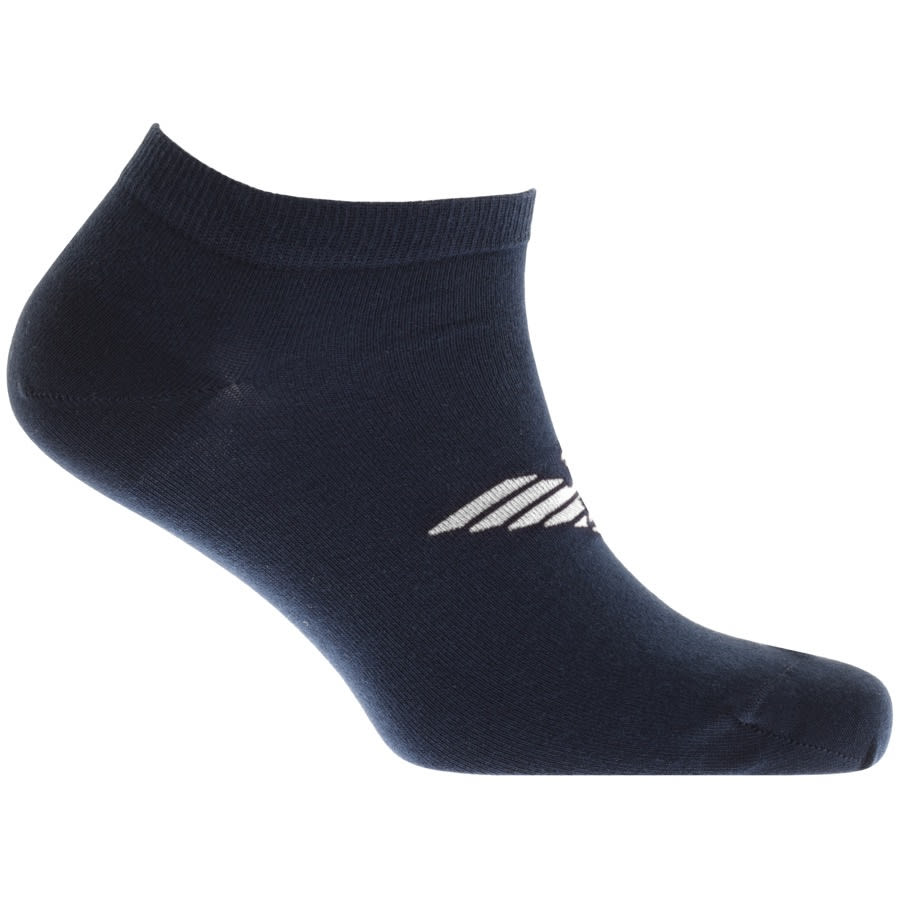 Alternative Image for ProductEmporio Armani 3 Pack Trainer Socks Navy3
